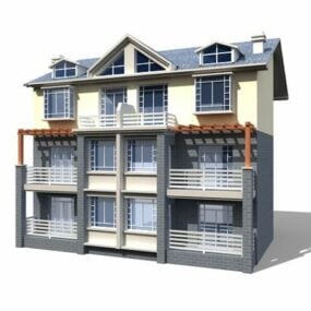 İngiliz Şehir Evi 3D modeli