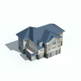 3D-Modell eines römischen Villa-Landhauses