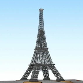 Høykvalitets Eiffeltårnbygning 3d-modell