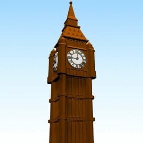 3D model hodinové věže