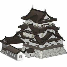 Hikone Castle modelo 3d