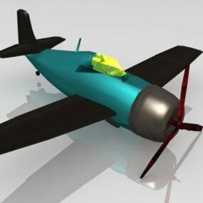 Ancien avion de chasse modèle 3D