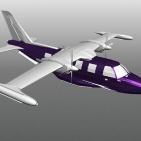 Turboprop Airplane 3d model