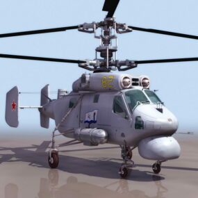 Hélicoptère naval Kamov Ka-25 modèle 3D