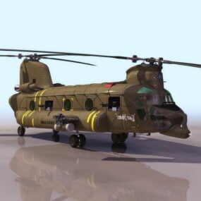 Ch-47 チヌーク重量物運搬ヘリコプター 3D モデル