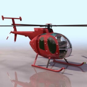 Md 500d Light Utility Helicopter 3d model