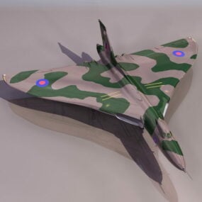 3д модель стратегического бомбардировщика Avro Vulcan