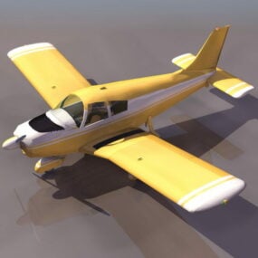 Pa-28 Cherokee Light Aircraft 3d model