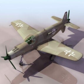 Mô hình 3d Máy bay ném bom Dornier Pfeil
