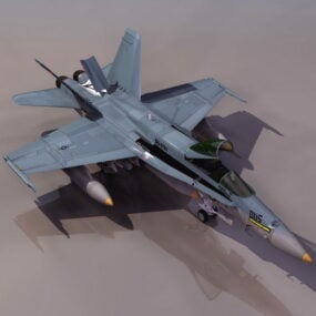 Avion de combat multirôle Hornet F/a-18 modèle 3D