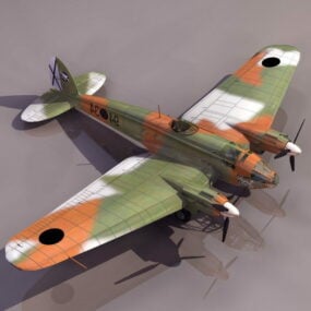 He111 Deutsches Flugzeug 3D-Modell