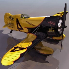 3д модель американского гоночного самолета Geebee Model Z