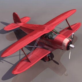 Modello 17D dell'aereo biplano Beechcraft D3s Staggerwing