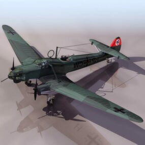 Fw 58 Deutsches Flugzeug 3D-Modell