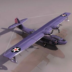 Pby Catalina Vliegboot 3D-model