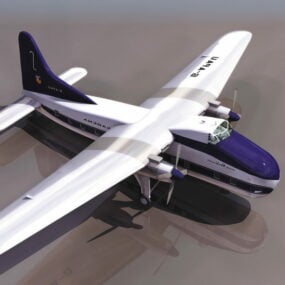Bristol Mk 32 passagiersvliegtuig 3D-model