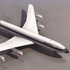 बोइंग 707 एयरलाइनर 3डी मॉडल