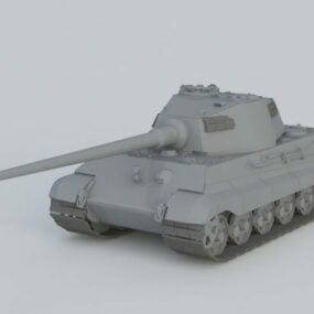 Modello 3D della Panzerkampfwagen Vi Tiger Ii
