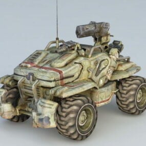 Sci-fi Tank 3d-modell