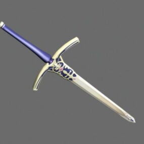 مدل سه بعدی شمشیر دو دست