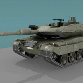 Leopard 2a6 Tank 3d model