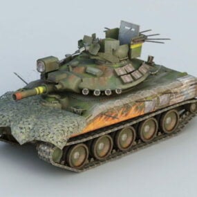 3D model lehkého tanku Cavalera