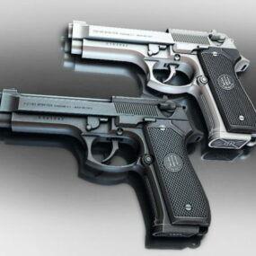 مسدسات بيترو بيريتا نموذج ثلاثي الأبعاد