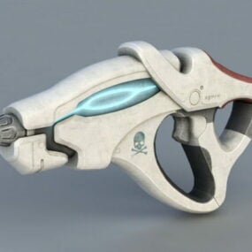 Science-Fiction-Pistole 3D-Modell