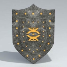 דגם Vintage Shield תלת מימד