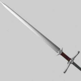 Tvåhändigt svärd 3d-modell