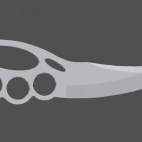 Couteau à poing américain modèle 3D