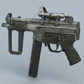 Maskinpistol vapen 3d-modell