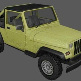 Model 3D Jeep Wrangler Pickup