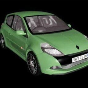 Voiture Renault Clio Sport à hayon modèle 3D