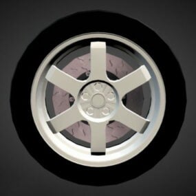Auto Car Wheel 3D-malli