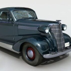 1950'lerin Eski Model Araba 3D modeli