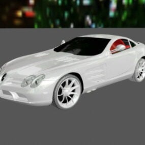 3д модель спортивного автомобиля Mercedes Benz Slr