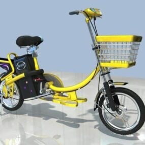 Chinese Electric Bicycle 3d model
