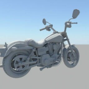 Typical Sports Motorcycle 3d model