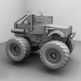 Typisk traktorkøretøj 3d-model