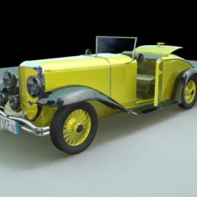 Coche clásico de época de los años 1920 modelo 3d