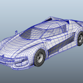 Model 3D samochodu Citroen Gt