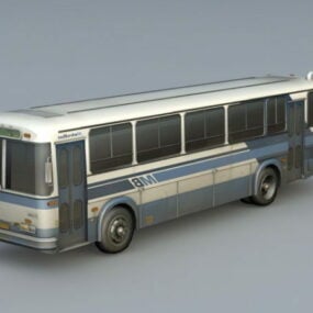 Vintage Metro Bus 3d model