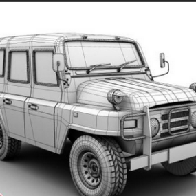 Model 3D Mobil Jeep Wrangler Suv