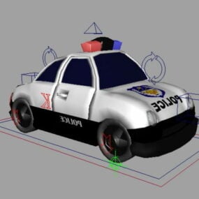 Policejní kreslený 3D model auta