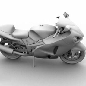 3D-Modell im Motorrad-Sportstil