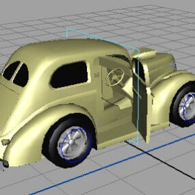 旧轿车老式汽车3d模型