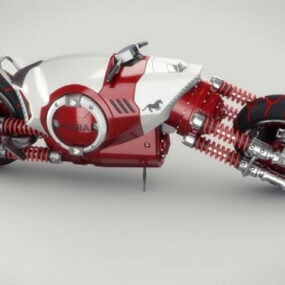 未来のバイクデザイン3Dモデル