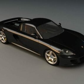 Model samochodu sportowego Porsche Carrera Gt 3D
