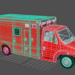 Camion de pompiers général modèle 3D